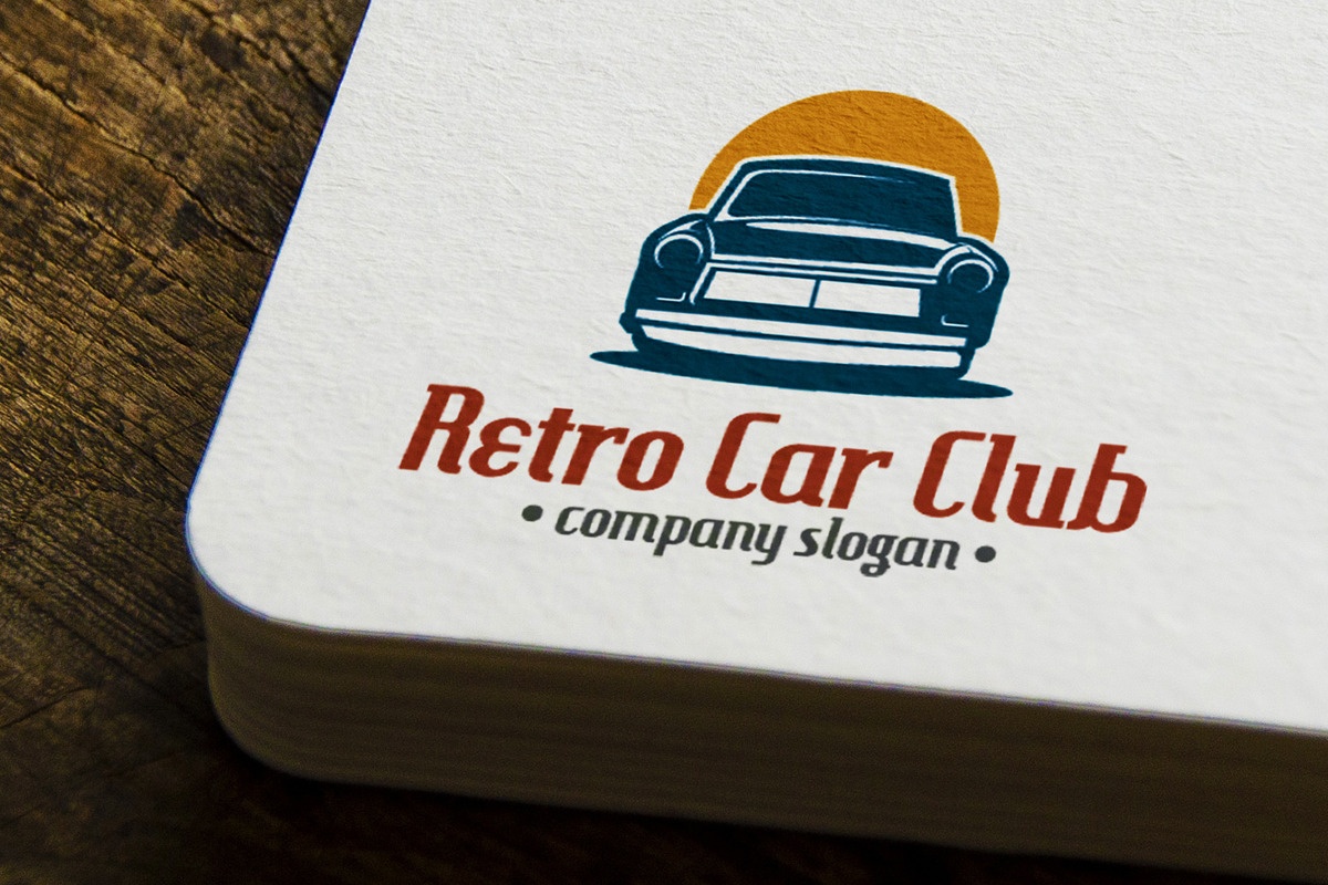 Retro Car Club Logo Template, a Branding & Logo Template by mesuka (Photo 1 of 2)
