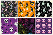 Happy Cute Halloween Seamless Patter, a Pattern Graphic by Libby Wishes (Thumbnail 4 of 4)