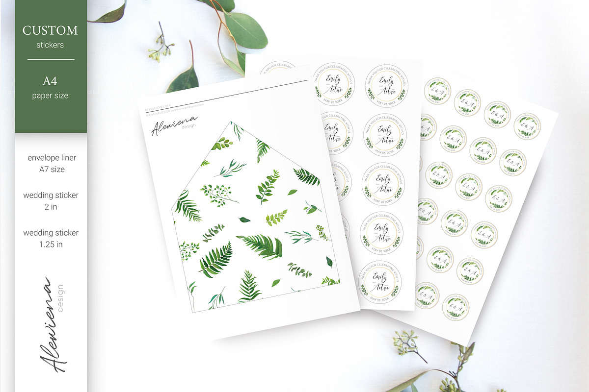 Luxury Green - wedding stationery, an Invitation Template by Alewiena (Photo 12 of 12)