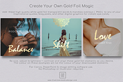 Gold Foil Power Words & Mandalas 2, an Object Graphic by Illumineer Media & Design (Thumbnail 2 of 6)