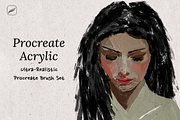 Realistic Acrylic Procreate Pack, a Brush Add-On by Brush Moment (Thumbnail 1 of 6)