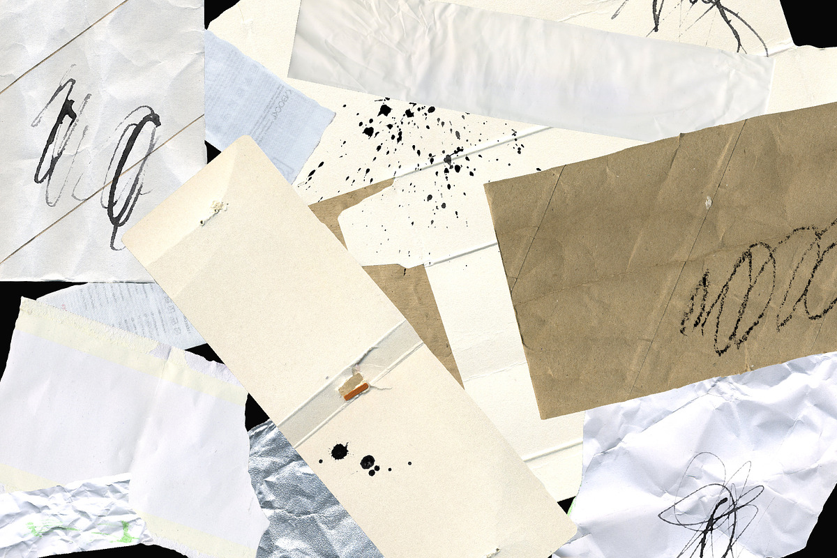 Paper Collage and Scribbles Elements, a Graphic by LarysaZabrotskaya (Photo 23 of 24)