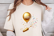 New Year Balloon Clipart, an Illustration by DreamCafeArt (Thumbnail 5 of 6)