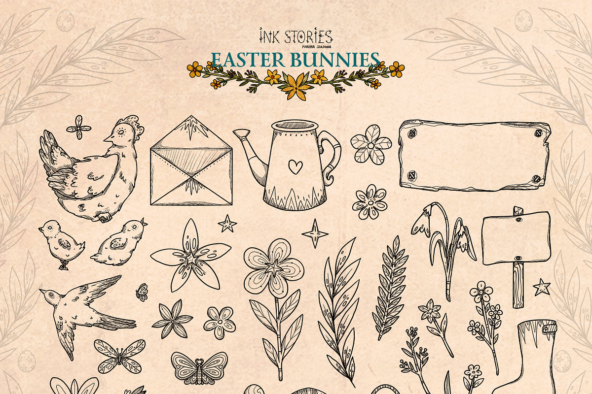 Easter Bunnies, an Animal Illustration by Ink Stories (Photo 5 of 21)
