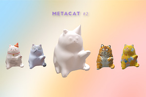 MetaCats 3D Models Procreate Brushes