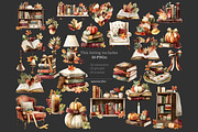 Reading Season Clipart, a Seasonal Illustration by GlamArtZhanna (Thumbnail 6 of 8)