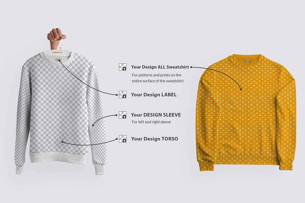 8 Mockups Isolated Sweatshirt, a Shirt Mockup by Grow Design Craft Studio (Photo 5 of 7)