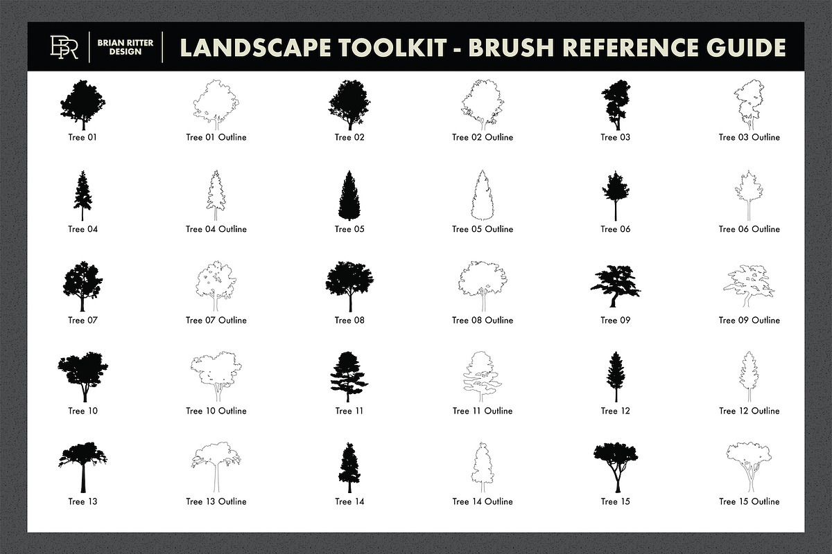 Landscape Toolkit, a Brush Add-On by Brian Ritter Design (Photo 9 of 11)
