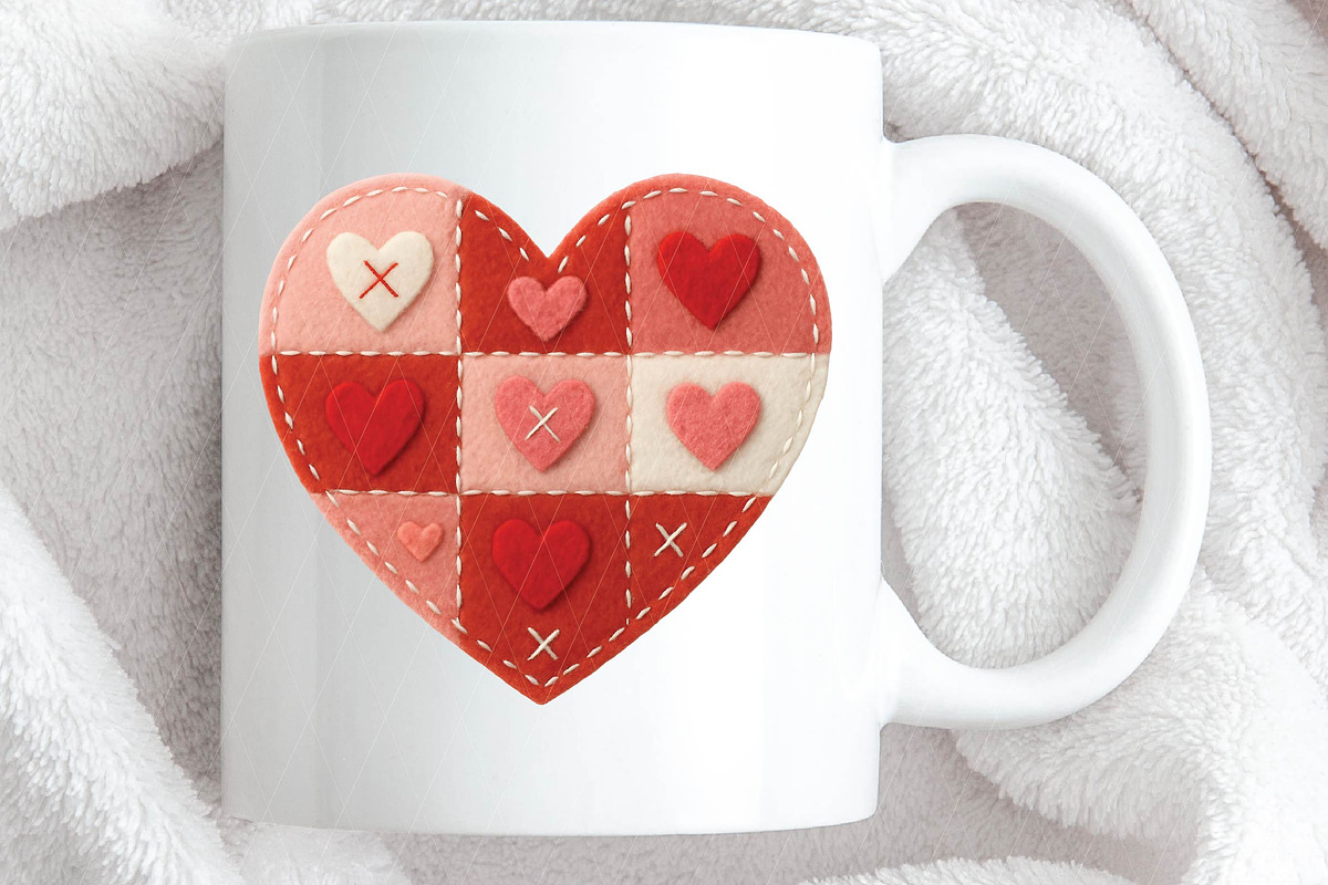 Latch Hook Patchwork Valentine Heart, an Illustration by DreamPrint404 (Photo 2 of 8)