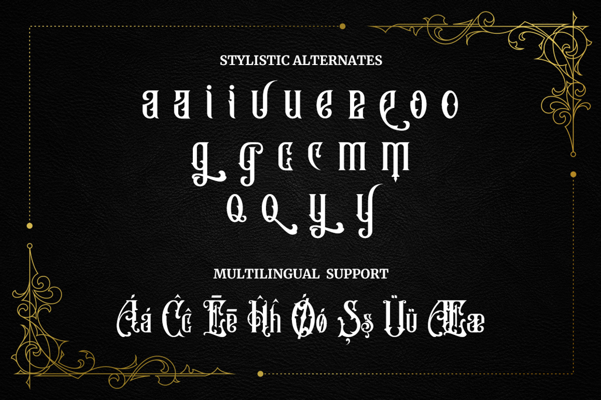 Bogus Jack - Blackletter Font, a Blackletter Font by RockboyStd (Photo 12 of 13)