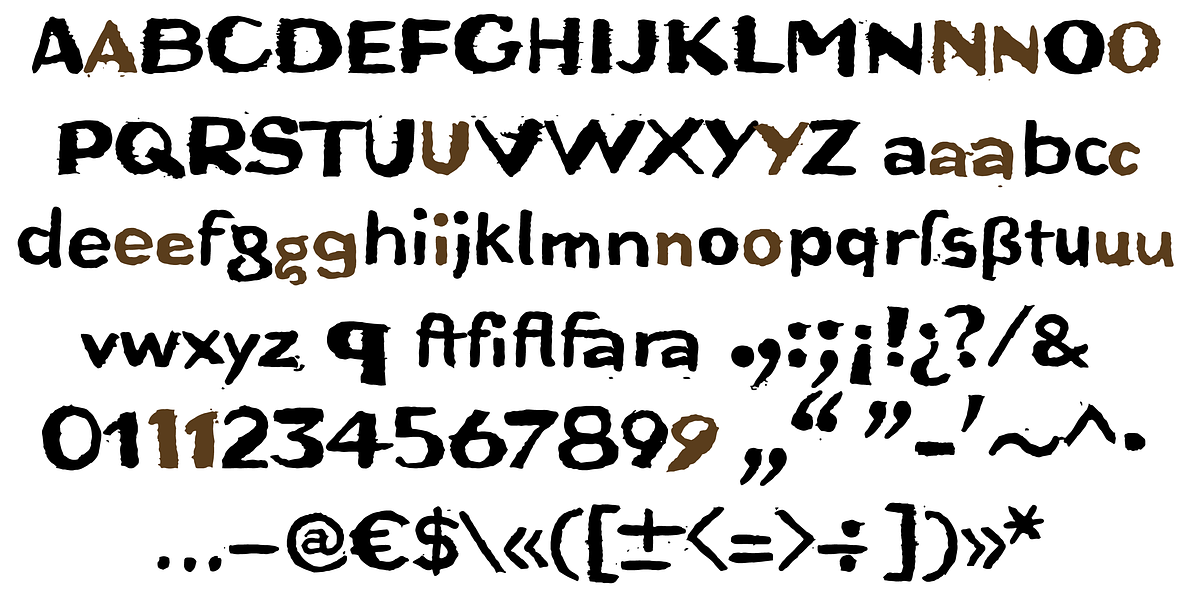 Bruta Woodcut, a Handwritten Font by ingoFonts (Photo 2 of 5)