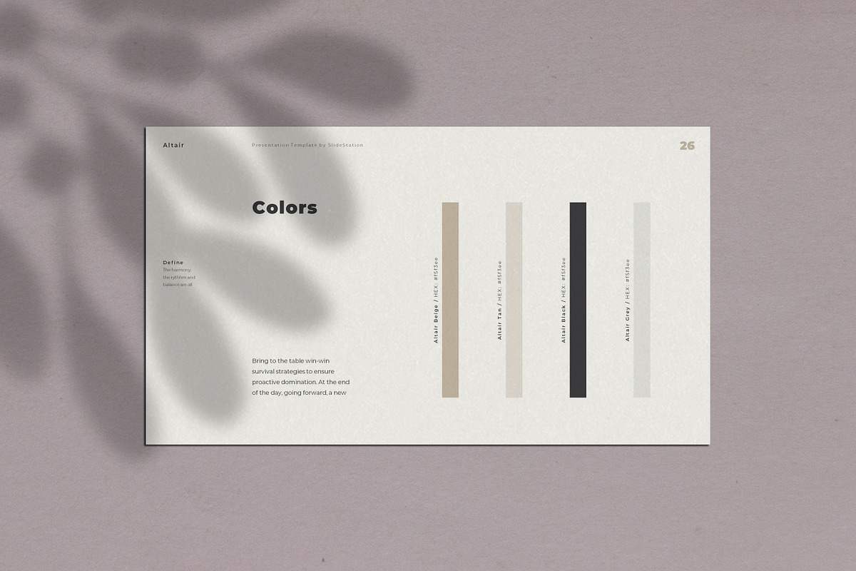 Altair Keynote Brand Guideline, a Presentation Template by SlideStation (Photo 3 of 18)