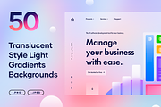 50 Translucent Style Light Gradients, a Texture Graphic by Asylab (Thumbnail 1 of 20)