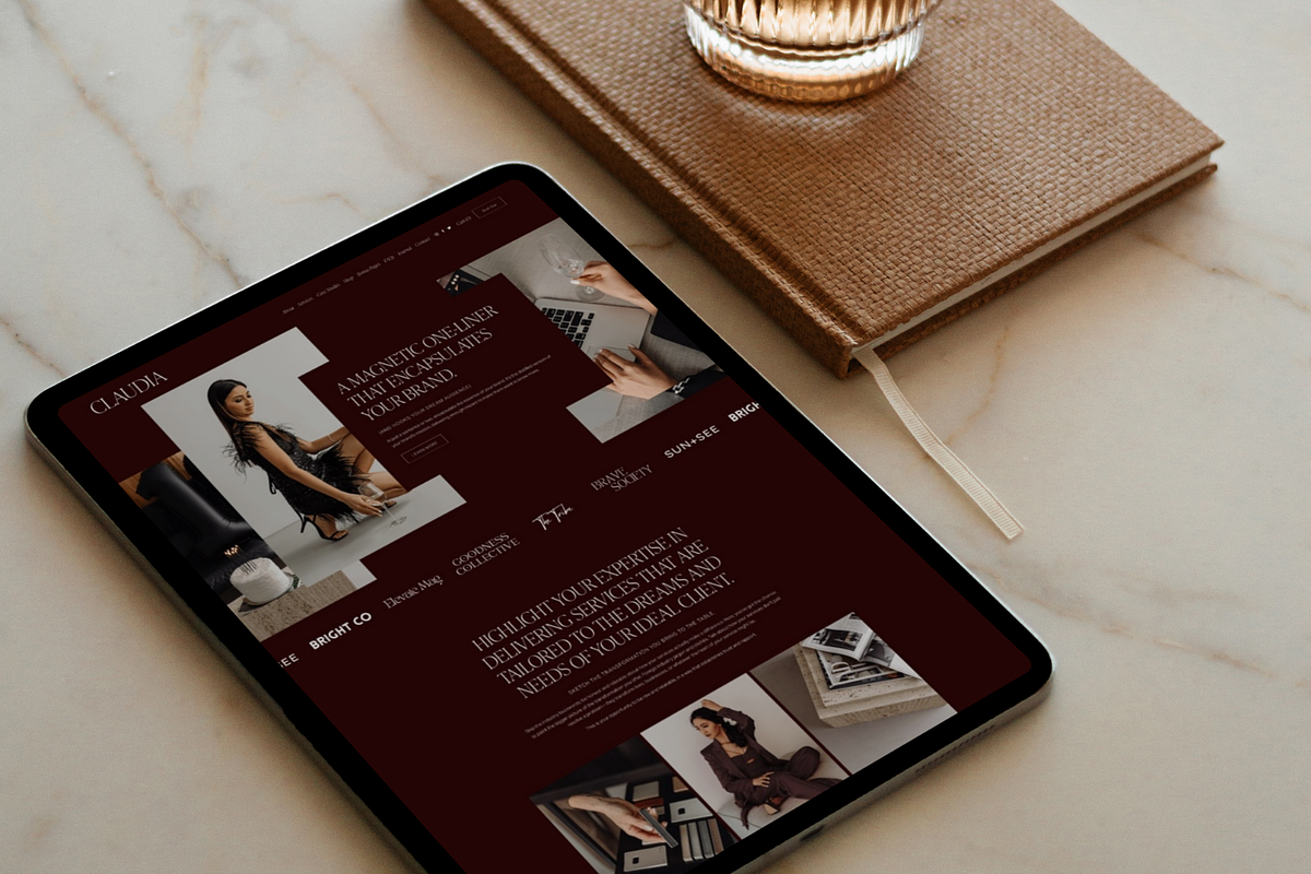 Squarespace Website Template Claudia, a Squarespace Template by Candor Templates (Photo 9 of 16)