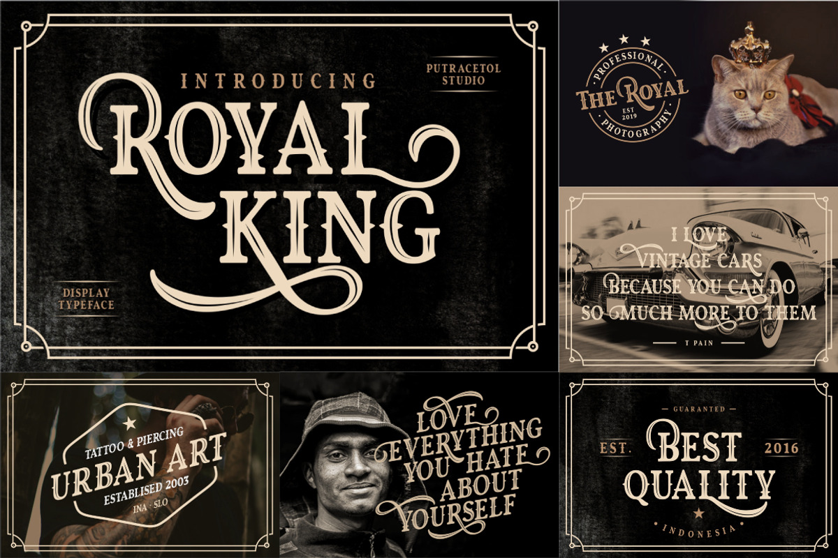 Best Vintage Font Bundles, a Script Font by PutraCetol Studio (Photo 13 of 18)