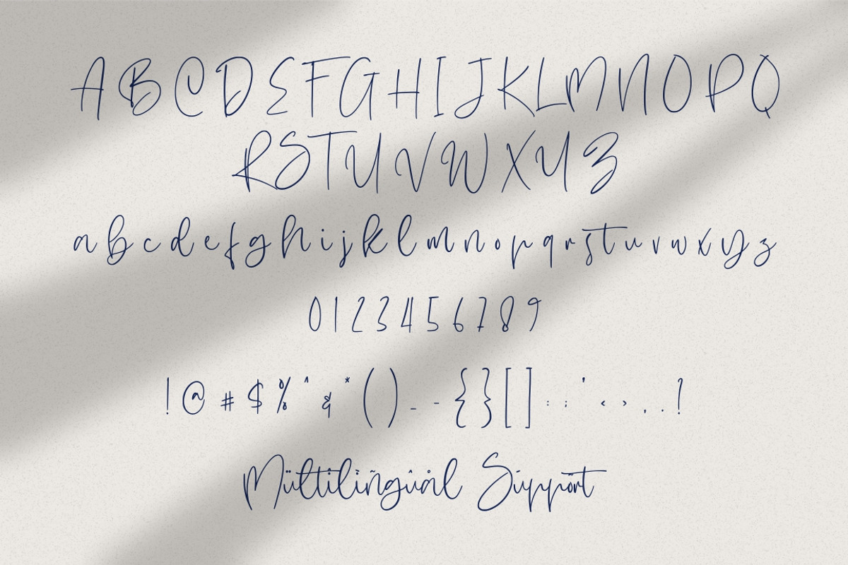 Hugesnow - Signature Font preview 7