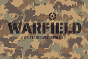 WATERFIELD Stencil, a Sans Serif Font by deFharo (Thumbnail 1 of 13)