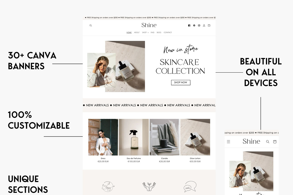 Shine - Minimalist Shopify Theme, a Shopify Template by Studio Zash (Photo 3 of 12)