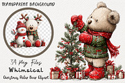 Whimsical Christmas Polar Bear PNG, a Transportation Illustration by Digital Artistic99 (Thumbnail 1 of 7)
