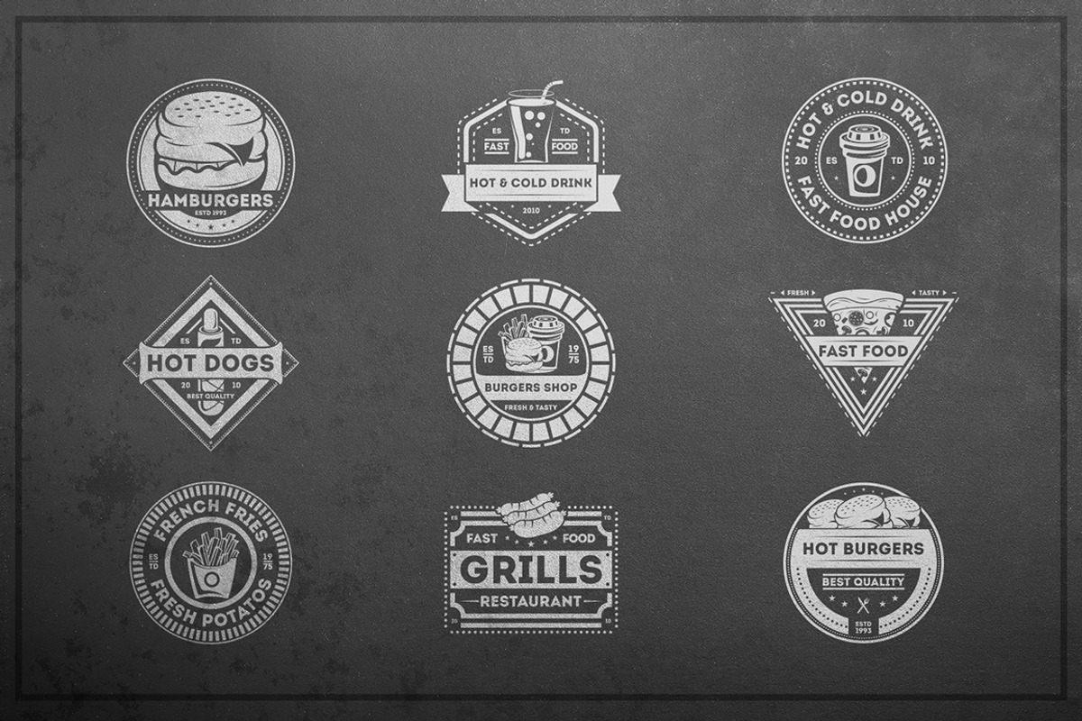 Fast food logo kit, a Branding & Logo Template by Alfazet Chronicles (Photo 12 of 13)