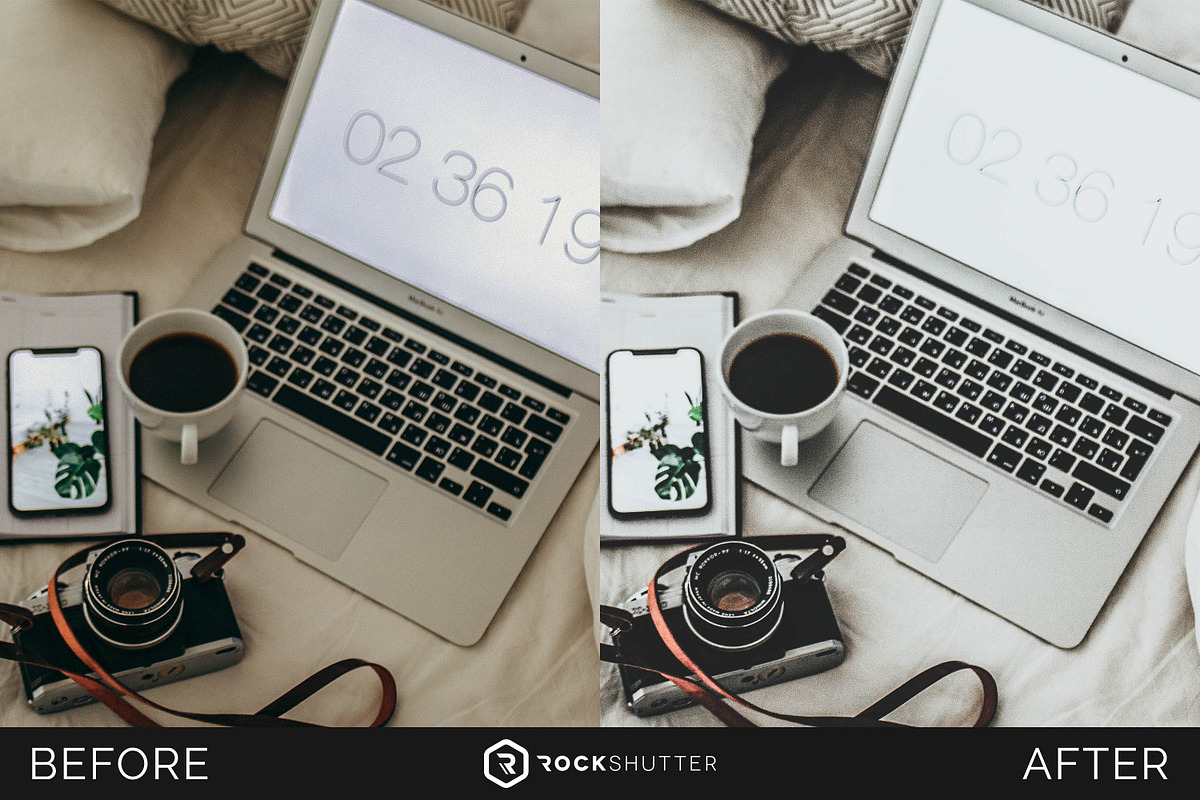 WHITE PRO Mobile & Desktop Presets, an Action Add-On by RockShutter (Photo 5 of 10)