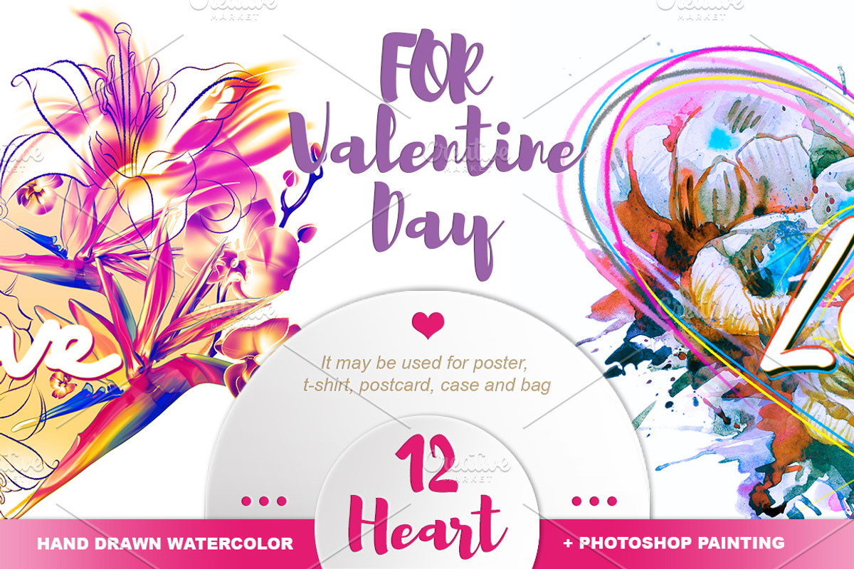 Hearts for Valentine's Day, a Decorative Illustration by Allween (Photo 1 of 5)