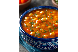 A soup made with carrots, parsnips, a Food & Drink Photo by ZinetroN