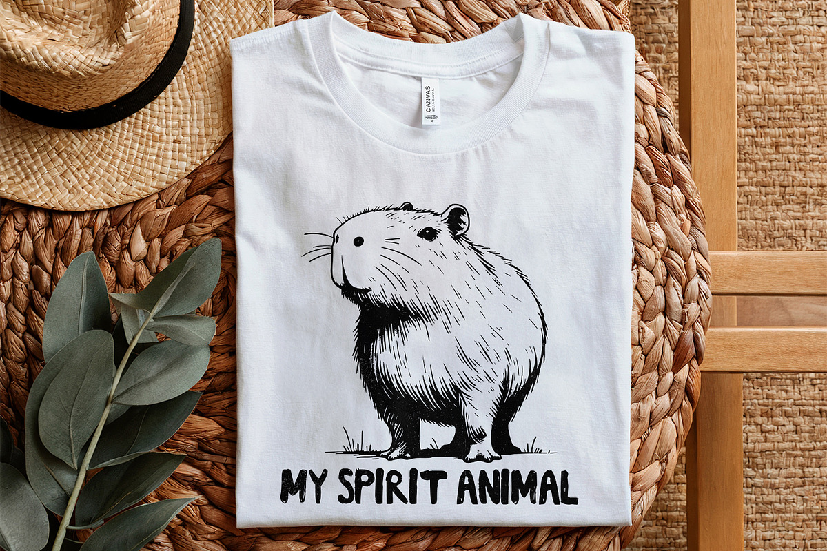 Capybara Spirit Animal PNG, an Illustration by SharpMarketplace (Photo 5 of 9)