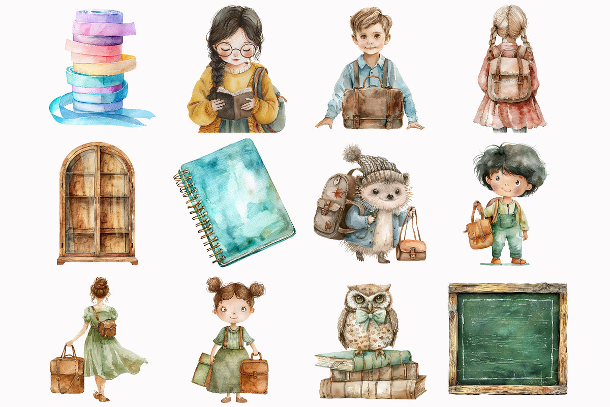 Back to School Elements, an Illustration by Design Market (Photo 2 of 5)