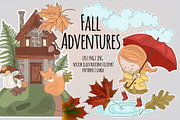 FALL ADVENTURES, an Animal Illustration by FARAWAYKINGDOM (Thumbnail 1 of 11)