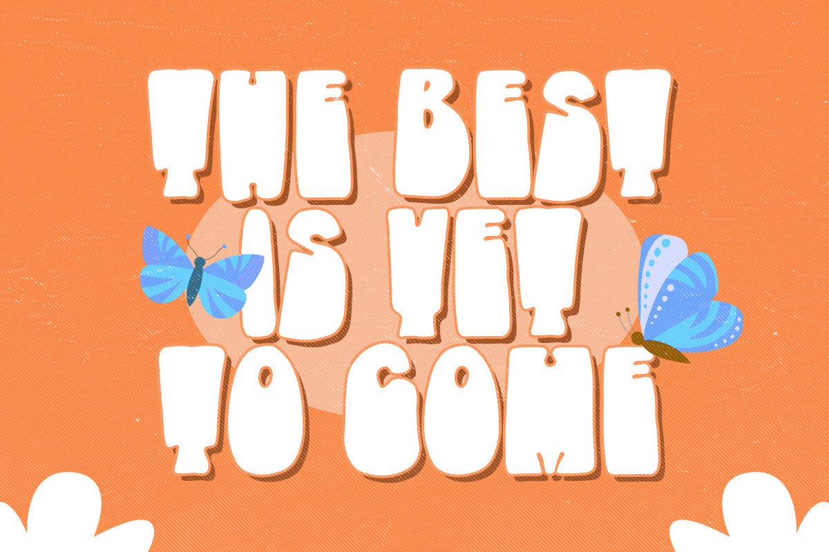 Glimpes of Groovy, a Font by Letterhend Studio (Photo 7 of 10)