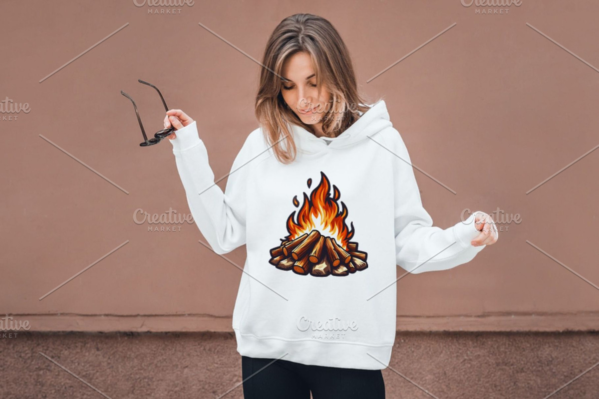 Campfire Clipart PNG Bonfire Art, an Object Illustration by QM_ART (Photo 6 of 7)