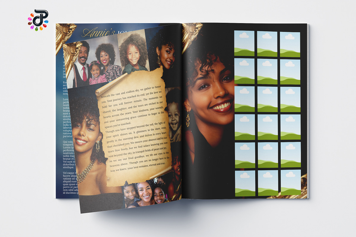 Elegant Canva Obituary Template, a Brochure Template by Protech Design ENT (Photo 7 of 9)