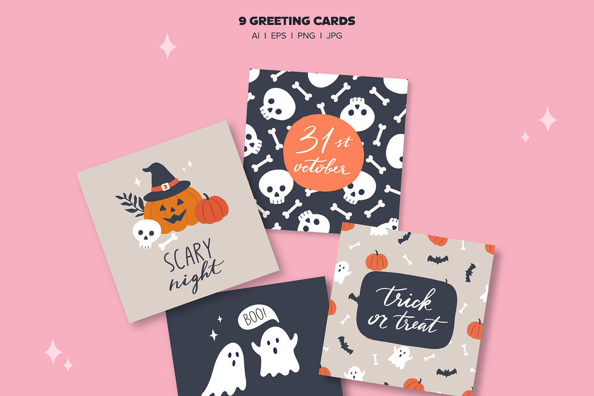 Halloween Clipart & Patterns, an Object Graphic by mejorana (Photo 4 of 11)