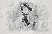 Realistic Pencil Sketch Effect, a Layer Style Add-On by liptouse (Thumbnail 3 of 10)