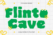 Flinto Cave - Bold Paper Cutout Game, a Font by Typia Nesia (Thumbnail 1 of 13)