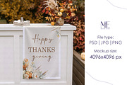 Linen Wedding Sign Mockup Banner, a Merchandise Mockup by Mie Mockup Studio (Thumbnail 4 of 5)