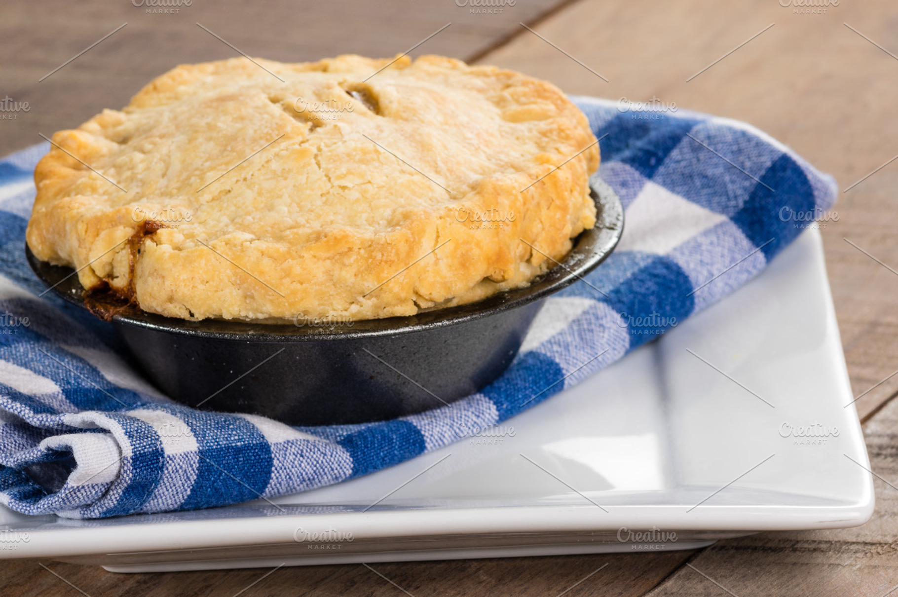 Turkey pot pie fresh from the oven featuring carrots, food, and baked, a Food & Drink Photo by Zigzag Mountain Art