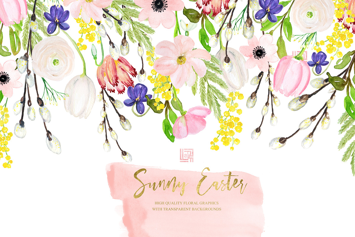 Sunny Easter bunny Watercolor, an Illustration by LABFcreations (Photo 14 of 17)