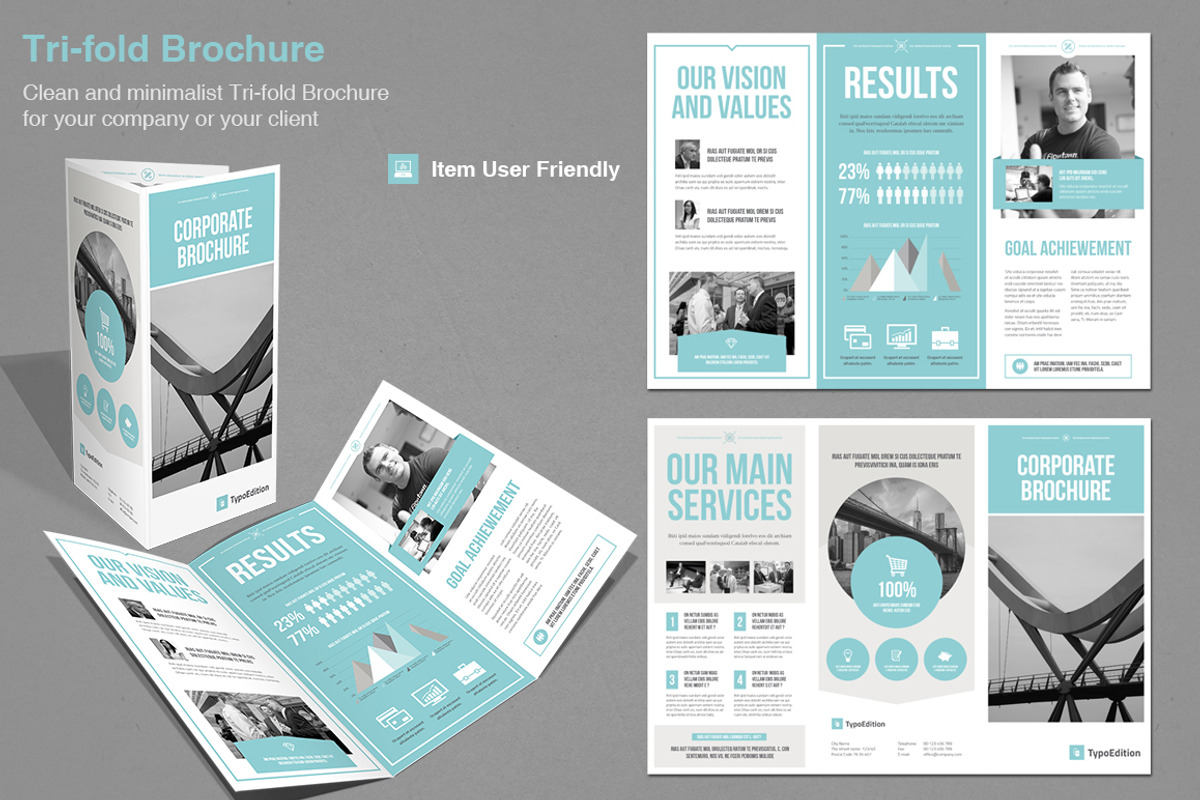 Tri-fold Corporate, a Brochure Template by TypoEdition (Photo 3 of 3)