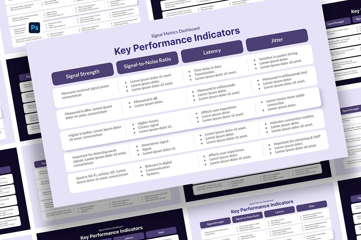 Metrics Presentation for Photoshop, a Presentation Template by hekenostudio (Photo 1 of 4)
