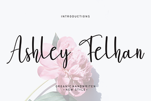 Ashley Felhan Script Font