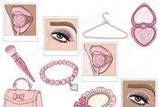 Pink Dreams Clipart, a Work Illustration by GlamArtZhanna (Thumbnail 2 of 3)