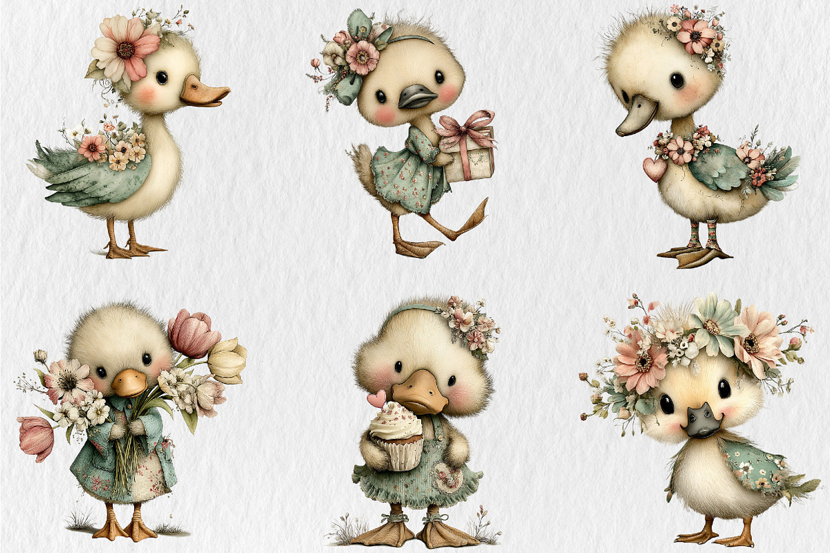 Mother's Day Funny Duck Clipart, a Seasonal Illustration by Rose Art (Photo 2 of 6)