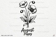 Birth Month Flowers SVG PNG Bundle, an Illustration by Actual Pixel (Thumbnail 13 of 24)