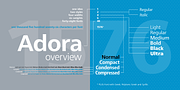 Adora PRO, a Sans Serif Font by preussTYPE (Thumbnail 3 of 40)