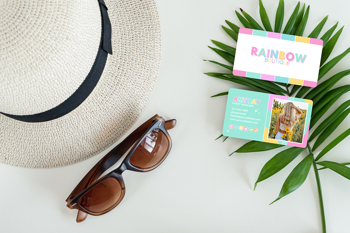 Colorful Business Card, a Business Card Template by SunshineStudioBoutique (Photo 4 of 10)