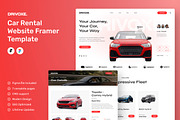 Drivoxe - Car Rental Website Framer, a Websites & App Template by peterdraw (Thumbnail 1 of 5)