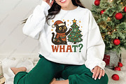 Christmas Cat what png sublimation, an Illustration by CraftArtStudio (Thumbnail 3 of 4)