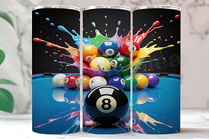 8-Ball Pool Shark Tumbler, an Arts & Entertainment Photo by LamanAzalea